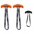 Pull Up Handles Ergonomic Exercise Resistance Band Tranining Grip Handles For Home Gym Pull up Bars Barbells Black  horns 