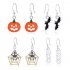 Punk Jewelry Halloween Pumpkin Earrings New Funny Bat Spider Halloween Earrings spider