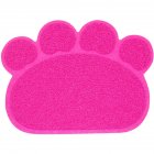 Puppy Kitty Dish Feeding Bowl Placemat Tray Tidy Paw Print Dog Cat Litter Mat Easy Cleaning Sleeping Pad Cama Pink 30x40cm