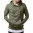 Pure Color Leisure Hole Fashion Men Side zipper Sweatershirt red XL