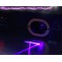 Purple Haze laser projector with DMX ports  Throw the party of the year with this single strong laser that displays random patterns in sync with the beat of the