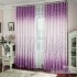 Purple Pachira Macrocarpa Printed Window Curtain for Home Decoration W 100cm x H 200cm purple