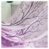 Purple Pachira Macrocarpa Printed Window Curtain for Home Decoration W 100cm x H 200cm purple