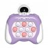 Push Puzzle Game Console Toys With Music Fast Push Stress Relief Sensory Toys For Kids Birthday Gifts Purple