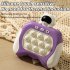 Push Puzzle Game Console Toys With Music Fast Push Stress Relief Sensory Toys For Kids Birthday Gifts Purple