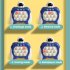 Push Puzzle Game Console Toys With Music Fast Push Stress Relief Sensory Toys For Kids Birthday Gifts green