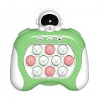 Push Puzzle Game Console Toys With Music Fast Push Stress Relief Sensory Toys For Kids Birthday Gifts green