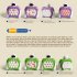 Push Puzzle Game Console Toys With Music Fast Push Stress Relief Sensory Toys For Kids Birthday Gifts green
