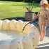 Pvc Inflatable Petal  Pool For Children Family Play Pool Kids Play Bathing Tub 90X25CM