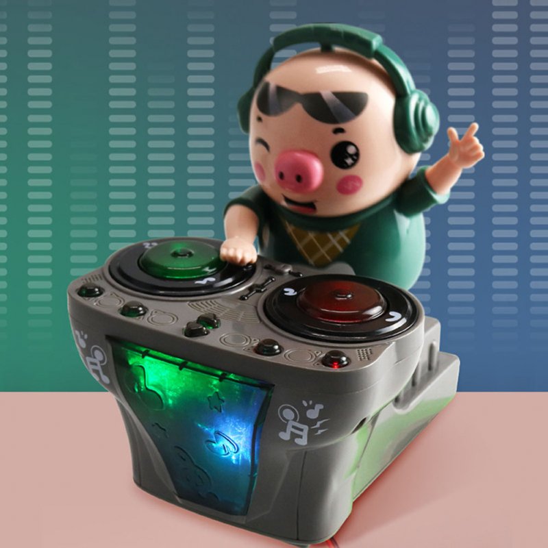 Pig Dj toys with Light Dynamic Music Electric Rock Dancing Dj Pig Musical toys