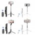 Q02S Portable Selfie Stick Phone Tripod 104 5CM 41 Inches Extendable Tripod Stand Rotation Mobile Phone Selfie Stick Mobile Phone Stainless Steel Tripod Rod Sta