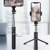 Q02S Portable Selfie Stick Phone Tripod 104 5CM 41 Inches Extendable Tripod Stand Rotation Mobile Phone Selfie Stick Mobile Phone Stainless Steel Tripod Rod Sta