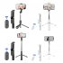 Q02S Portable Selfie Stick Phone Tripod 104 5CM 41 Inches Extendable Tripod Stand Rotation Mobile Phone Selfie Stick Mobile Phone Stainless Steel Tripod Rod Sta
