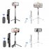Q02S Portable Selfie Stick Phone Tripod 104 5CM 41 Inches Extendable Tripod Stand Rotation Mobile Phone Selfie Stick Mobile Phone Stainless Steel Tripod Rod Sta