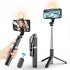 Q02S Portable Selfie Stick Phone Tripod 104 5CM 41 Inches Extendable Tripod Stand Rotation Mobile Phone Selfie Stick Mobile Phone Stainless Steel Tripod Rod Sta