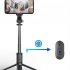 Q02S Portable Selfie Stick Phone Tripod 104 5CM 41 Inches Extendable Tripod Stand Rotation Mobile Phone Selfie Stick Mobile Phone Stainless Steel Tripod Rod Sta