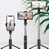 Q02S Portable Selfie Stick Phone Tripod 104 5CM 41 Inches Extendable Tripod Stand Rotation Mobile Phone Selfie Stick Mobile Phone Stainless Steel Tripod Rod Sta