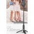 Q12 Mobile Phone Bluetooth Selfie Stick Tripod Portable Multi functional Live Broadcast Bracket White