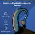 Q12 Wireless Earpiece 48 Hours Talktime Microphone 720 Hours Standby Cellphone Headset Hands Free Earphone black