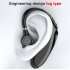 Q12 Wireless Earpiece 48 Hours Talktime Microphone 720 Hours Standby Cellphone Headset Hands Free Earphone black