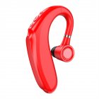 Q12 Wireless Earpiece 48 Hours Talktime Microphone 720 Hours Standby Cellphone Headset Hands-Free Earphone red