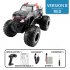 Q127 Remote Control Car Rechargeable Amphibious Off road Vehicle Toys B Red
