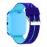 Q12b Children Smart Watch Life Waterproof Kids Positioning Call Smartwatch Remote Locator Watch For Boys Girls blue
