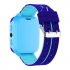 Q12b Children s Smart  Watch Silicone Waterproof Positioning Touch Screen Smart  Watch blue
