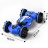 Q150 2 4GHz RC Stunt Car 1 16 4WD Amphibious Double sieded Off Road Climbing Remote Control Twist Car For Boys Gifts green