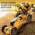Q150 2 4GHz RC Stunt Car 1 16 4WD Amphibious Double sieded Off Road Climbing Remote Control Twist Car For Boys Gifts green