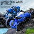Q150 2 4GHz RC Stunt Car 1 16 4WD Amphibious Double sieded Off Road Climbing Remote Control Twist Car For Boys Gifts blue