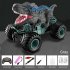 Q160 Kids Remote Control Dinosaur Car With Light Spray 2 4 GHz Rechargeable Rc Stunt Off road Vehicle Toys For Kids Birthday Gifts A GREEN