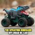 Q160 Kids Remote Control Dinosaur Car With Light Spray 2 4 GHz Rechargeable Rc Stunt Off road Vehicle Toys For Kids Birthday Gifts A GREEN