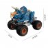 Q160 Kids Remote Control Dinosaur Car With Light Spray 2 4 GHz Rechargeable Rc Stunt Off road Vehicle Toys For Kids Birthday Gifts A GREEN
