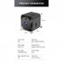 Q18 4k Hd Wifi Camera 120 degree Wide Angle Night Vision Security Camcorder for Indoor Outdoor Black
