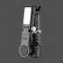Q18 Mobile Phone Selfie Stick Anti shake Hand held Single axis Gimbal Stabilizer with Fill Light Black