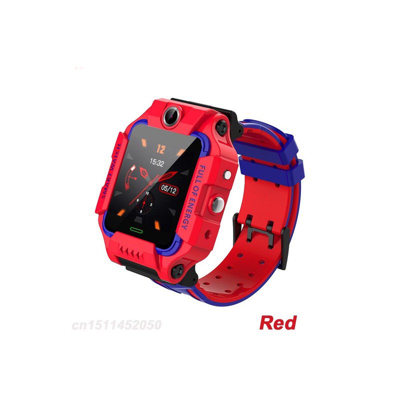 Q19 Smart Watch Children Smartwatch Camera Bracelet LBS Position Lacation Tracker SOS Anti-lost Baby Watch Voice Chat Alarm Clock red
