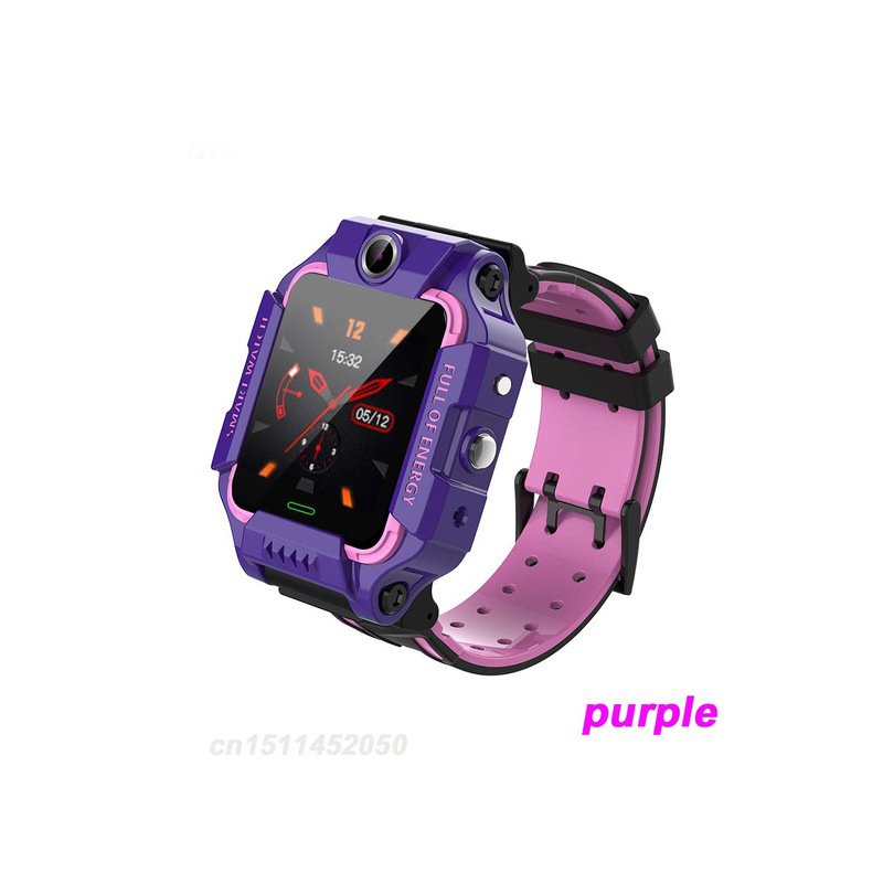 Q19 Smart Watch Children Smartwatch Camera Bracelet LBS Position Lacation Tracker SOS Anti-lost Baby Watch Voice Chat Alarm Clock purple