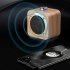 Q1b Bluetooth compatible Speaker Retro Wireless Mini Subwoofer Mobile Phone Tws Internet Small Audio wood grain