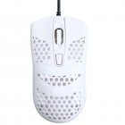 Q2 Wired USB Gaming Mice 1200/2400/4800DPI RGB Backlit 4 Buttons Ergonomic Design Lightweight Computer Mouse White