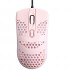 Q2 Wired USB Gaming Mice 1200/2400/4800DPI RGB Backlit 4 Buttons Ergonomic Design Lightweight Computer Mouse pink