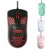 Q2 Wired USB Gaming Mice 1200 2400 4800DPI RGB Backlit 4 Buttons Ergonomic Design Lightweight Computer Mouse pink