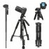 Q222 Pro Portable Camera Tripod Monopod Head for DSLR Camera Camcorder DV black