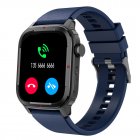 Q25 Smart Watch Bluetooth-compatible Calling With Body Temperature Heart Rate Blood Oxygen Detection Multi-sport Mode Smartwatch blue
