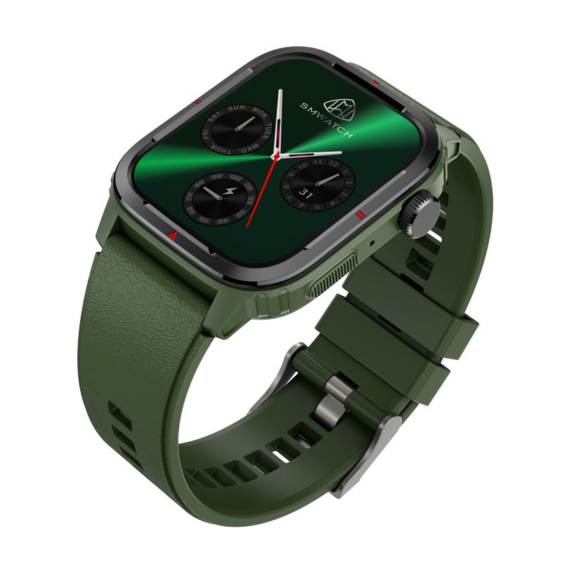 Q25 Smart Watch Bluetooth-compatible Calling With Body Temperature Heart Rate Blood Oxygen Detection Multi-sport Mode Smartwatch green