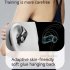 Q2s Wireless Bluetooth Headset Digital Display Ear mounted Binaural Waterproof Sports Earphones Black