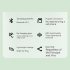 Q2s Wireless Bluetooth Headset Digital Display Ear mounted Binaural Waterproof Sports Earphones Black