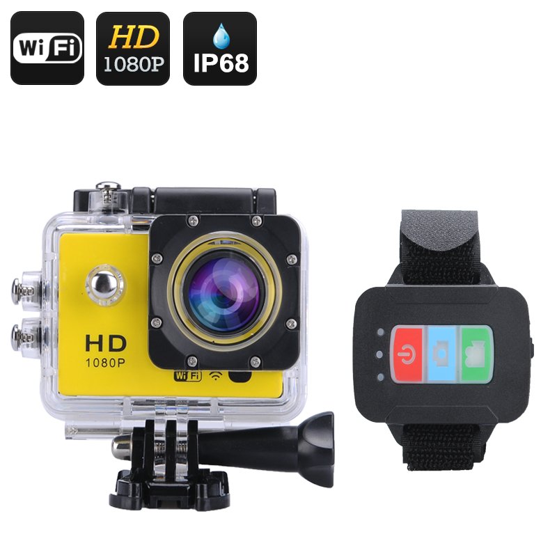 Q3 Full HD 1080P Action Camera (Yellow)