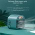 Q30 Portable Mini  Fan With Large Capacity Water Tank 3 Speeds Energy Saving Night Light Cooler Cooling Fan green charging