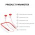 Q30 Wireless Headset Bluetooth 5 0 CSR Chip Low Power Stereo Sound Sports Neckband In ear Earphone red